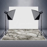 Aperturee - Retro Realistic Grey Stone Texture Rubber Floor Mat